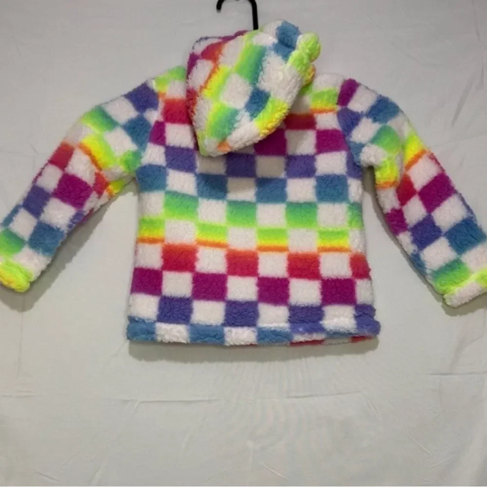 Baby girls Print Sherpa Hoodie